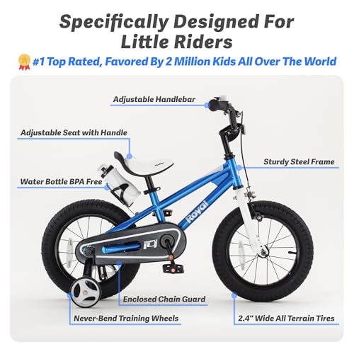RoyalBaby Kids Bike Freestyle Classic 12 14 16 18 Inch Children Bicycle for Ages 3-10 Years Toddler to Big Kids - Image 4