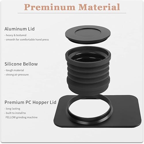 Miniatura 4 de CAFEMASY Molinillo de café de repuesto para molinillo de café con tolva de dosis única compatible con molinillo de cerveza de Oda Fellow negro