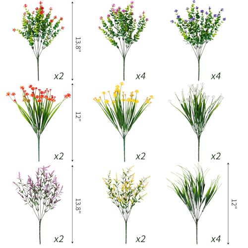 Cewor ARTIFICIAL FLOWERS 5896 24 Bundles Artificial Plants Outdoor, Artificial Flowers thumb #1