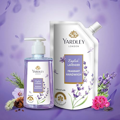 Yardley London English Lavender Fragrant Handwash |Infused with Pure Lavender Oil| Germ Protection| For Soft & Fragrant Skin| 725ml (Pack of 2) - Image 6