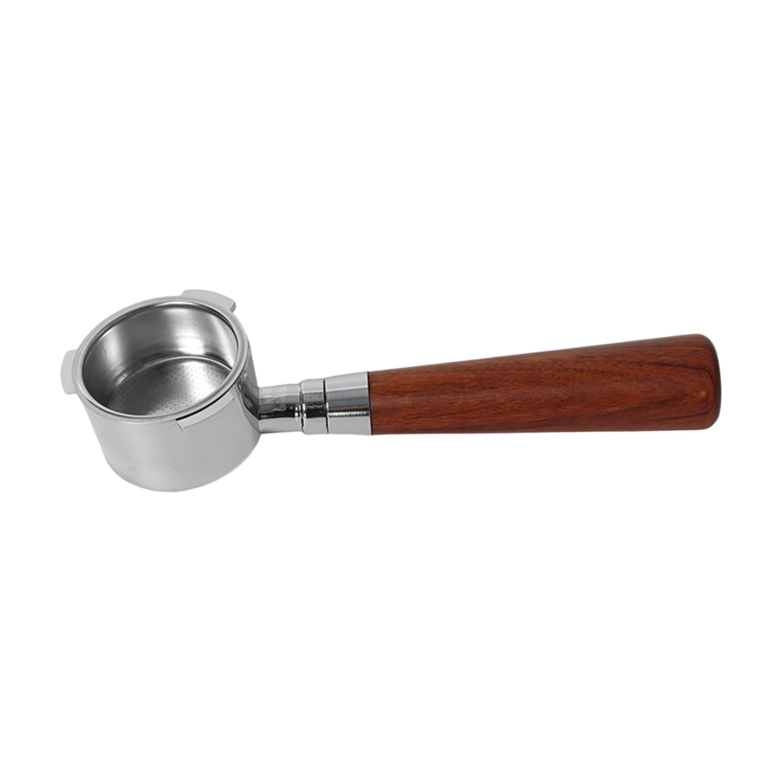 MICFENY 51mm Portafilter Delicate Wood Handle 51mm Portafilter Coffee Brewing Tool for Espresso Machines
