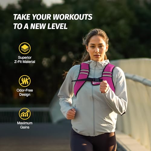 Image of ZELUS Weighted Vest, Washable Z-Fit Soft Iron Weighted Vest for Women and Men, 5 /10 /15 lb Weight Vest with Reflective Strips & Adjustable Straps, Ultra Thin Weight Vest for Gym Strength Training