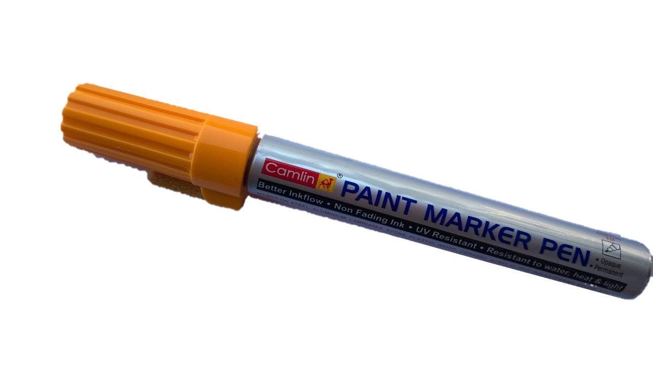 Camlin Kokuyo Paint Marker Pack of 1, Yellow By MPP Amazon.in