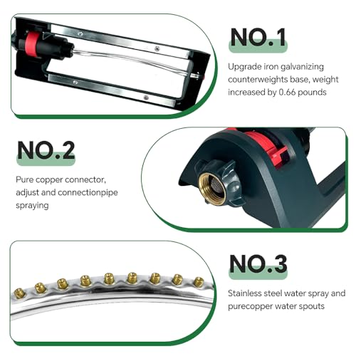Meekamar Brass Nozzle Lawn Sprinkler