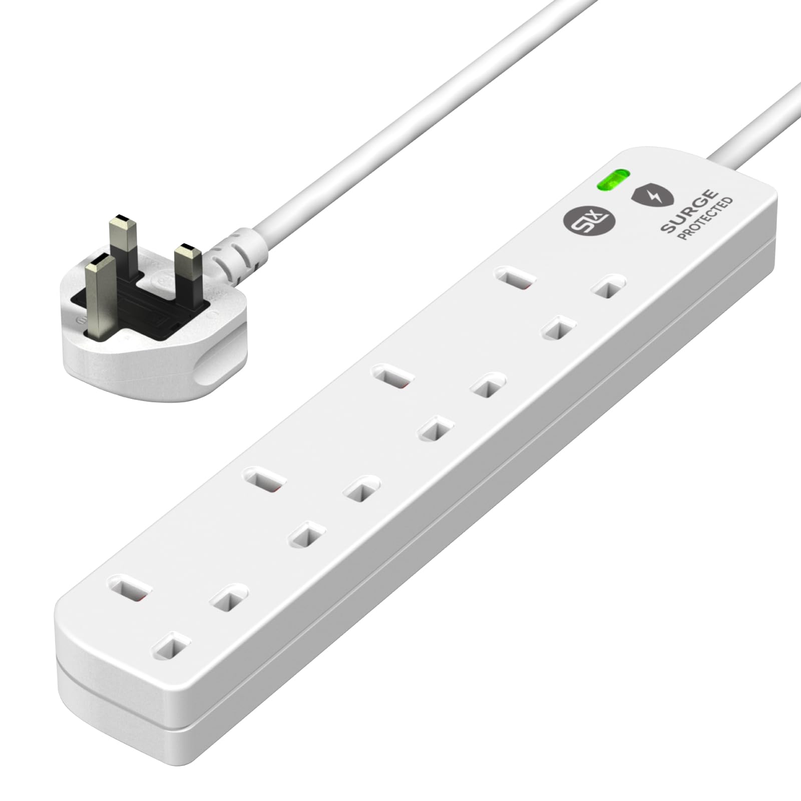 SLx Extension Lead (4-Gang Surge Protected, 2m)