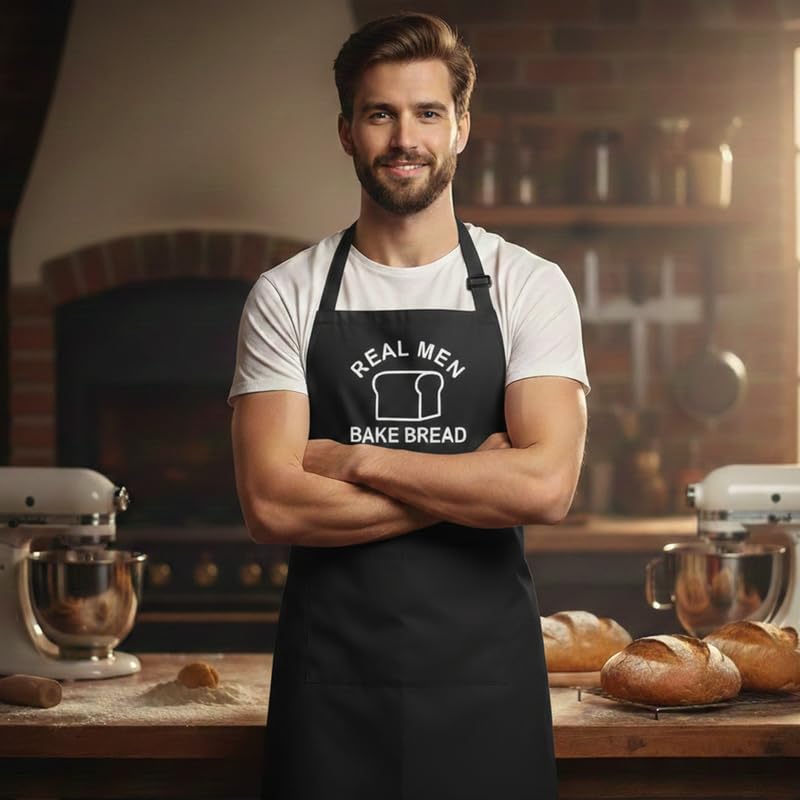 Tablier de cuisine blanc imprimé pour ne plus tacher ses vêtements - 2