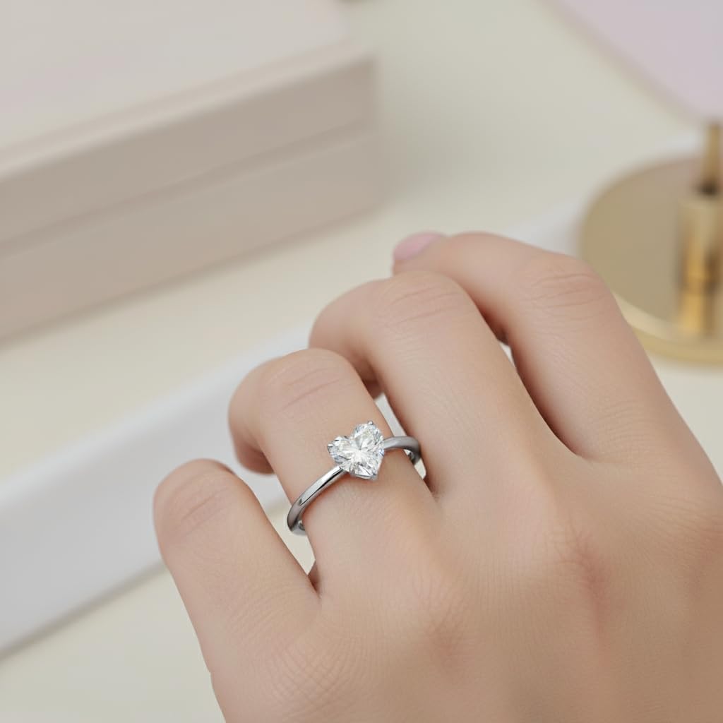 Fascinating Diamonds IGI Certified 1/2 To 2 Carat Solitaire Diamond Rings For Women SI1-SI2 Quality 14K Gold Rings (Premium Collection)