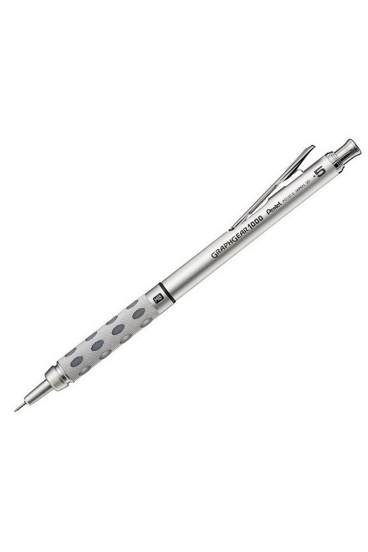 GraphGear1000 PG1015 Mechanical Pencil in Stainless Steel Case 0.5mm HB Hardness (Pack of 12)