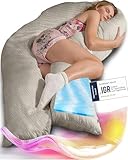 Traumreiter Seitenschläferkissen Visco XL, Memory Foam + Watte...