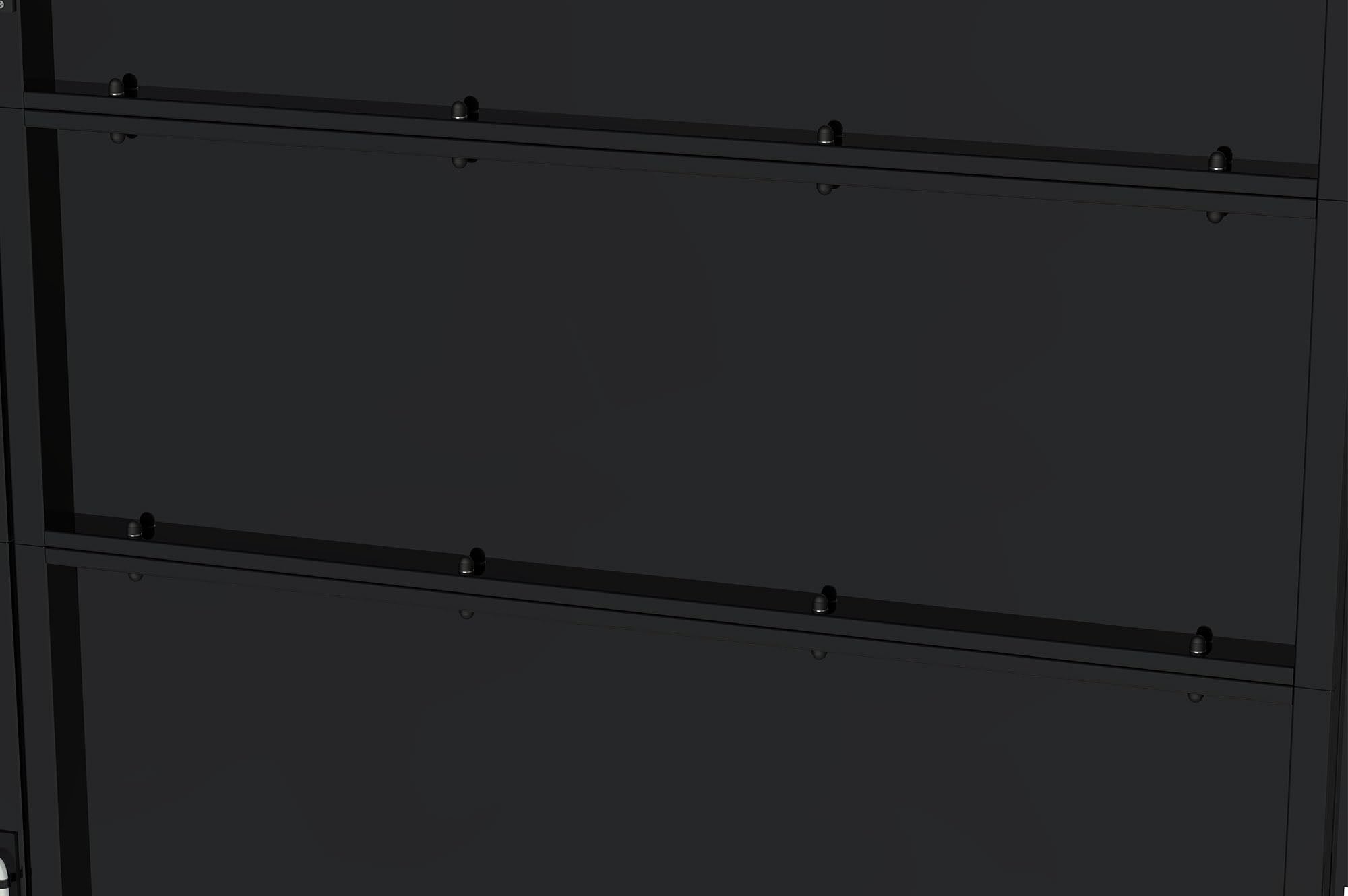 Casanoov Portail acier noir mat 3m NALI H.120cm