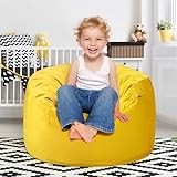 Hobestluk Bean Bag Chairs 2.5FT Bean Bag Chair with Memory Foam Filled & Machine Washable Cover,Beanbag Chair, Small Bean Bag Chairs for Playroom, Living Room, Bedroom