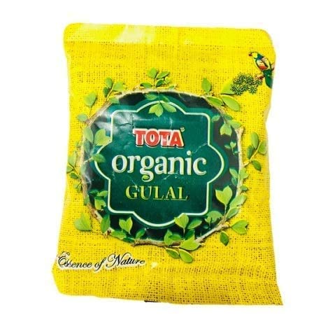 Image of Organic Holi Colour Powder Pure Natural and Herbal Gulal. Pack of 4 - Green, Pink, Yellow, Orange (Organic Gulal Pack of 4)