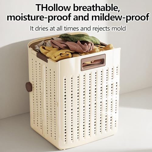 Panier à linge avec roulettes et conteneur pliable gain de place - 3