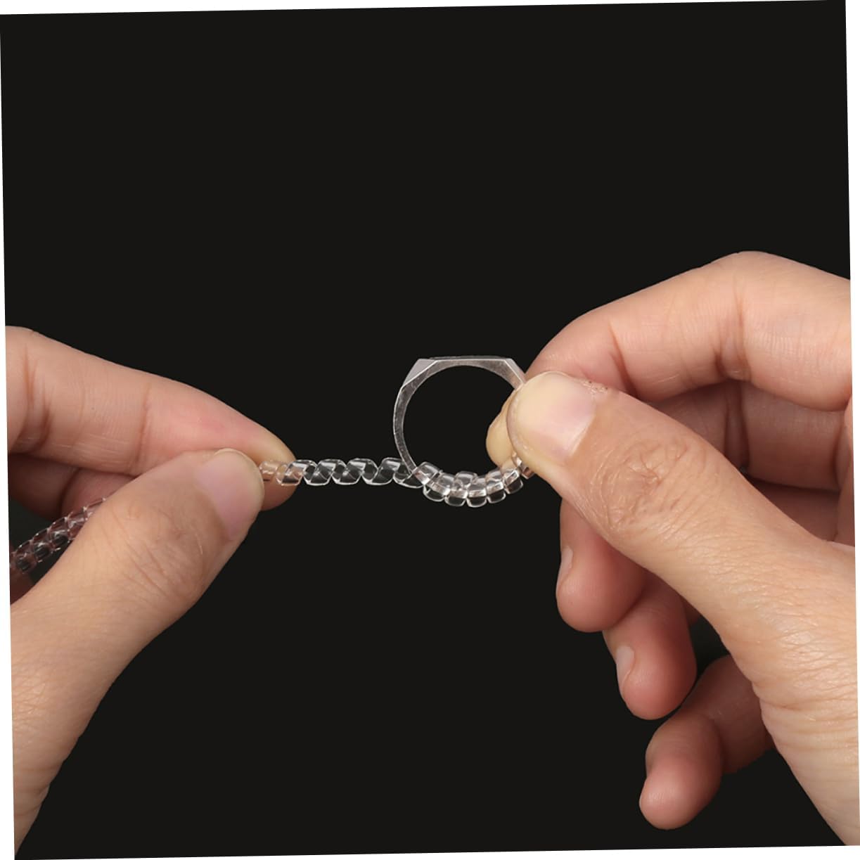 DECORNIJIA 15pcs Adjustable Ring Size Tighteners Spring Ring Guards for Jewelry for Weddings and Parties for Finger Size