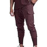 Men's Cargo Pants Drawstring Skinny Stretch Waist Cycling Climbing Sweatpants Fashion Beam Feet Slacks Tapered