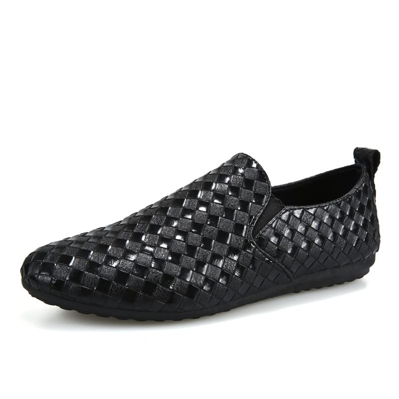 Men's Solid Color Slip-On Loafers, Fashion Casual Sneakers with Arch Support, Single Shoes for Outdoor Cycling Hiking