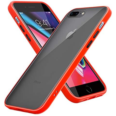Funda Cadorabo Mate Rojo para iPhone 6/7/8 Plus Cover
