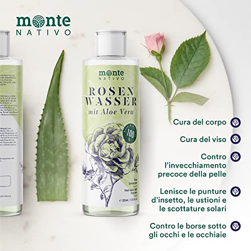 Acqua di Rose con Aloe Vera Monte Nativo 2x200ml