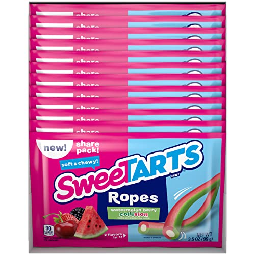 Sweetarts Soft And Chewy Ropes, Watermelon Berry Collision, 3.5 Ounces (Pack Of 12) #TOP1