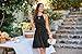 Newshows Sommerkleid Damen Knielang Elegant Kleid Neckholder Sommer Ärmellos Freizeitkleider mit Taschen(Schwarz, S)