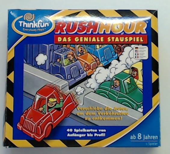 ThinkFun Rush Hour® - Le Jeu de logique ingénieux pour Enfants et Adultes à partir de 8 Ans - Comprend 10 tâches supplémentaires - Édition spéciale...