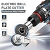 Metal Nibbler Drill Attachment, Heavy-Duty Sheet Metal Cutter for Electric Drill, Double-Cut Nibbler Tool for Fast Clean Cutting of Iron, Steel, Aluminum, Copper and Plastic Panels #1