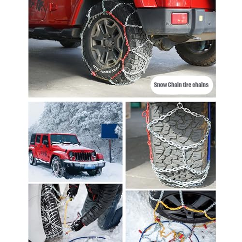 Catene Da Neve Antiscivolo Per Auto E Camion – Regolabili Per Pneumatici 165-205 Mm, Montaggio Rapido Per Ghiaccio E Fango