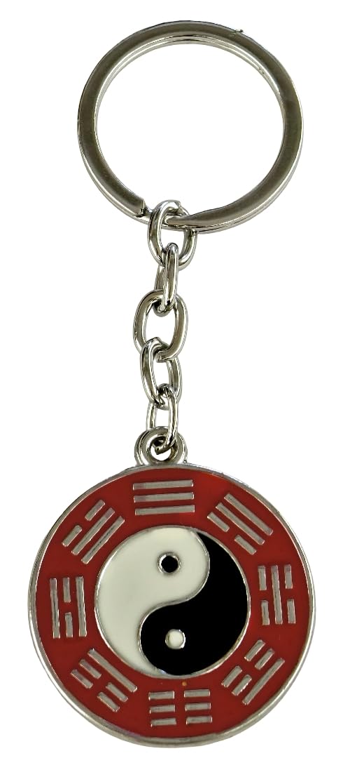 Metal Double Sided Yin Yang Keychain | Spiritual Gift Accessory for Balance and Harmony-picture-49