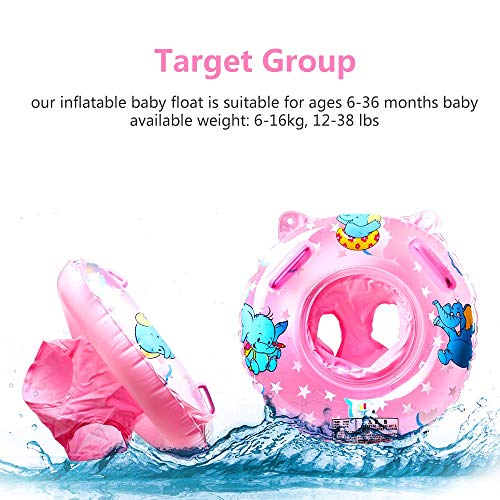 Stillcool Baby Swimming Float, Inflatable Swimming Ring With Float Seat For 6 Months-6 Years Children (New Pink) #TOP5