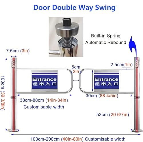 SwingGateng Design Easy Installat Perfetto per Case Magazzini-Negozi al dettaglio e aree ad alto traffico