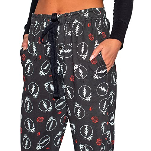 Ripple Junction Grateful Dead Steal Your Face Adult Sleep Lounge Pants4