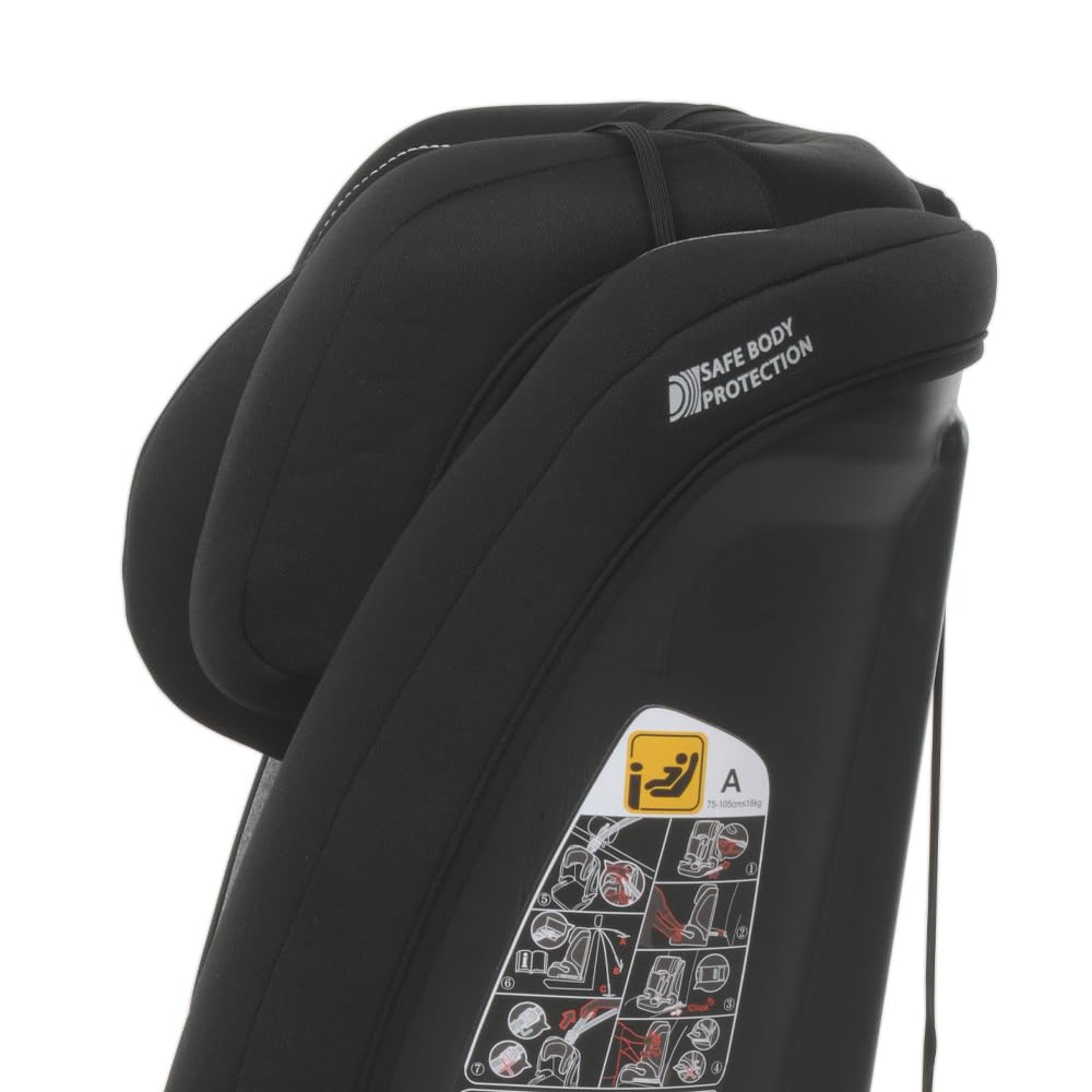 Foppapedretti Seggiolino Auto Street I-Size, per bambini da 76 a 150 cm di altezza, 15mesi-12 anni, conforme ECE R129, Fissaggio a 3 punti, Safe Body Protection, Protezione Impatti Laterali, Carbon