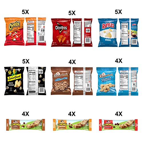 Image of Frito-Lay Lunch Box Mix, Chips, Cookies and Quaker Chewy Bars Variety Pack, (Pack of 40)