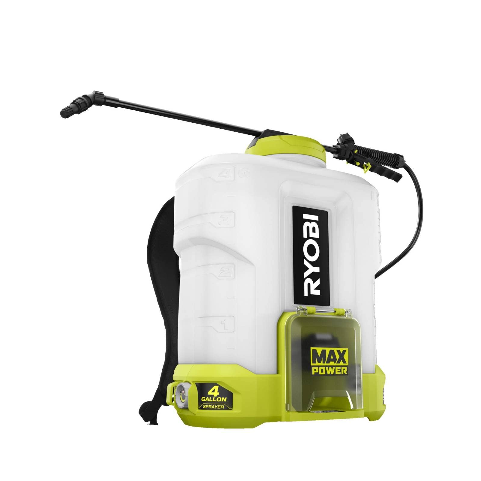 RYOBI - Pulverizador de Espalda 36 V MAX Power RY36BPSA-0 - Tratamiento Jardín, deshierbe, huerto, huerto y Grandes Superficies, Tanque de Gran Capacidad, Lanza telescópica, sin batería ni Cargador