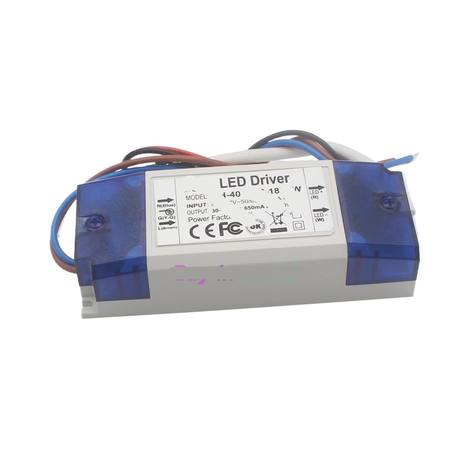 Pilote LED AC 85-265V pour un éclairage de plafond stable et durable