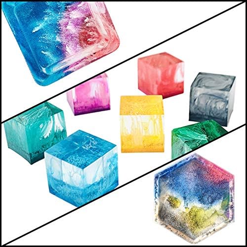 Alcohol Ink Set, 28 Bottles Vibrant Colors Alcohol-Based Ink Diffusion Epoxy Resin Dye, Highly Concentrated Epoxy Resin Pigment Colorant for Resin Coasters, Petri Dish Making, Epoxy Resin Painting