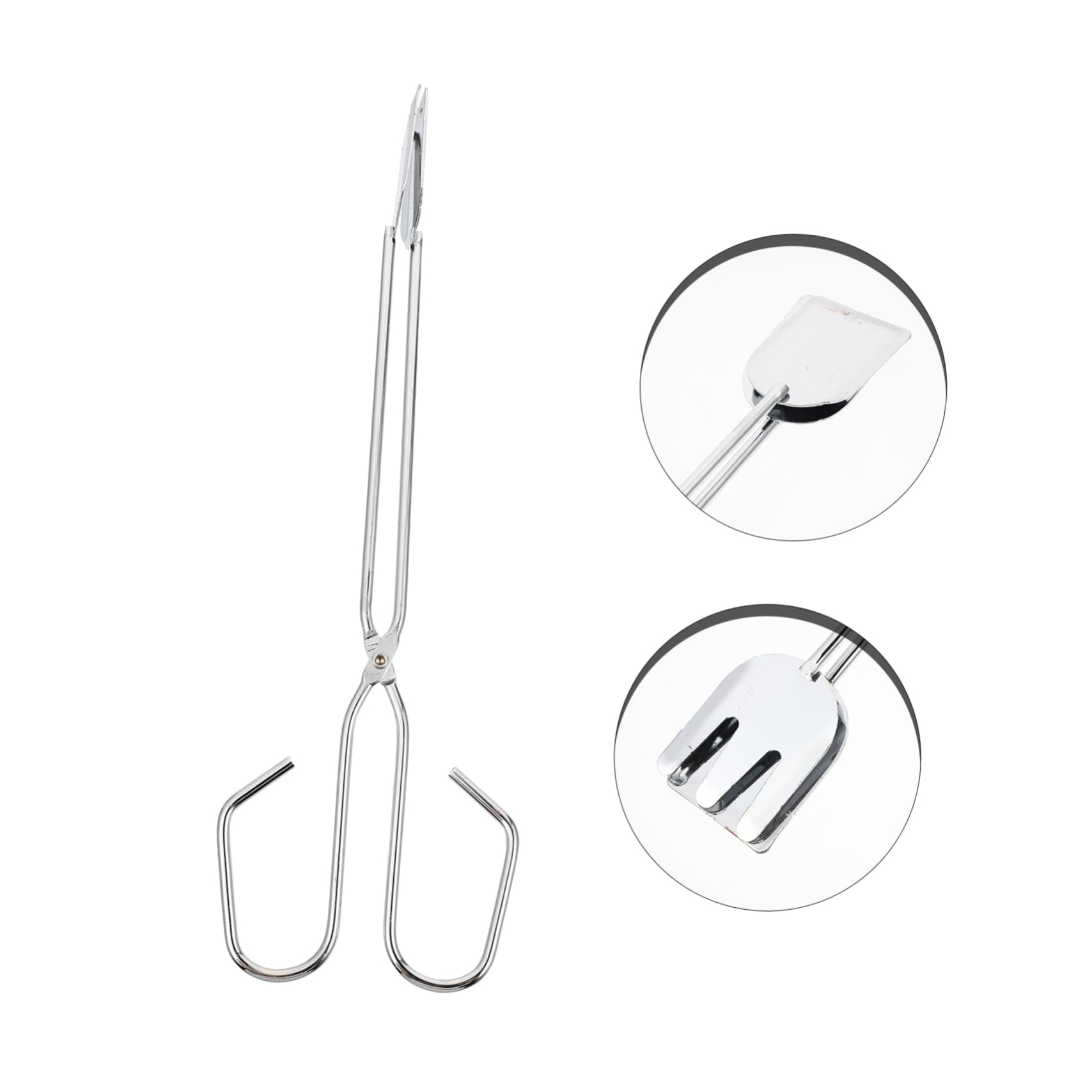 Mikikit 3Pcs Portable Firewood Tongs Heavy Duty Log Grabber Tool Scalding Charcoal Clips for Bbq for Outdoor Cooking Camping and Fire Pit Use