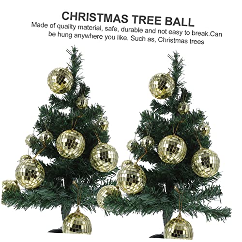 Boules de décoration de sapin de Noël disco légères Cabilock