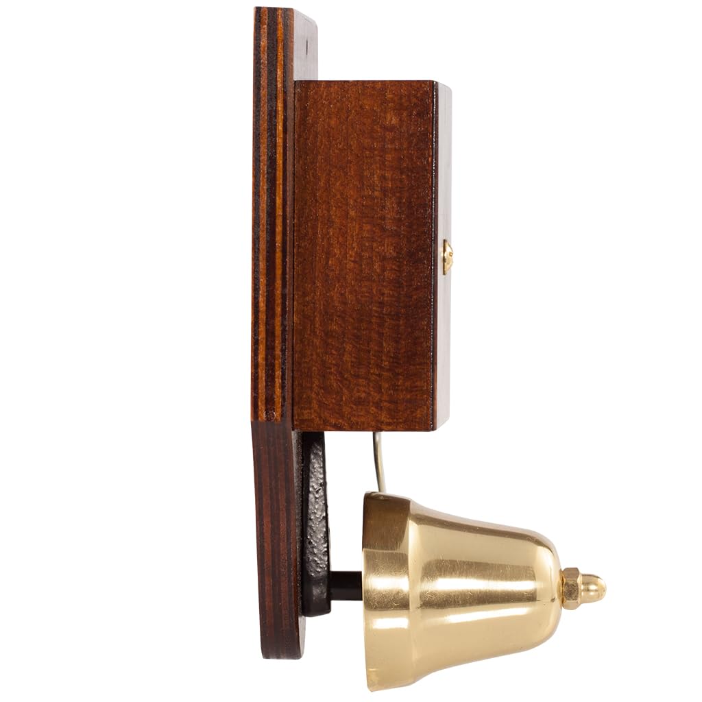 zaMel Sonnette de porte filaire électromécanique de haute qualité, boîtier en plastique, facile à monter, fiable, sensationnel, finitions soignées, rétro 8 V foncé DNT-971-CIM Sundi. Zamel
