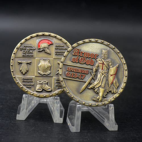 Moneda con diseño Armadura de Dios 3D miniatura 3
