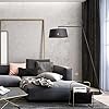 HOUYTYU-Lamparas-de-pie-Floor-Lamp-Floor-Lamp-Fabric-Shade-Big-House-Lighting-Black-Metal-Black-Shade-Fashion-Lighting