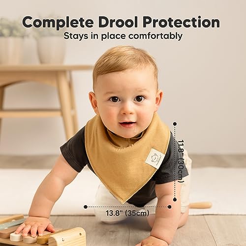 Image of KeaBabies 8pk Organic Baby Bandana Bibs for Drooling and Teething (Cruise)