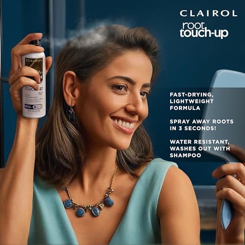 Clairol Root Touch-Up by Nice'n Easy Temporary Hair Coloring Spray, Dark Brown Hair Color, Pack of 1 - Image 4
