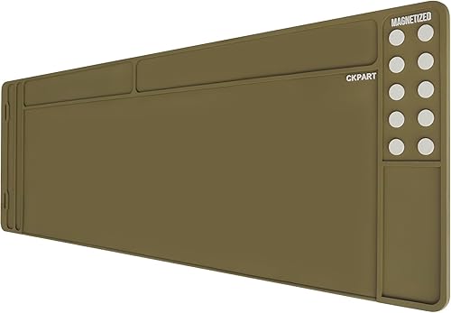 Miniatura 1 de Tapete de limpieza de pistola de rifle, tapete magnético táctico de goma antideslizante, tapete de mantenimiento de armas, tapete de mantenimiento