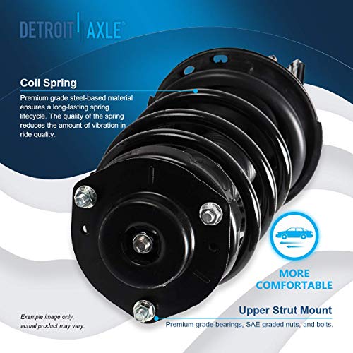 Image of Detroit Axle - 2 Front Struts for Toyota Camry Avalon Solara Lexus ES350 | 2006 2007 2008 2009 2010 2011 2012 Left and Right Complete Strut w /Coil Spring Assembly Replacement