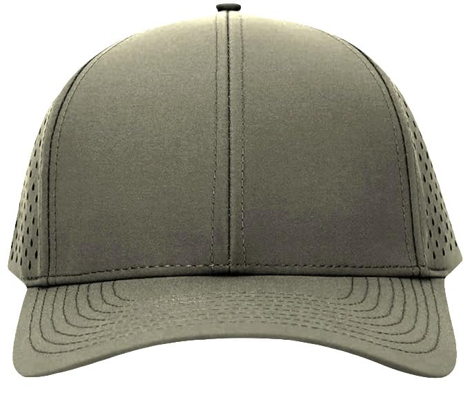 Image of Men's Baseball Cap Fits OSFM & XXL Laser Perforated Golf Ball Hat Water Resistant Quick Dry Adjustable Snapback Caps