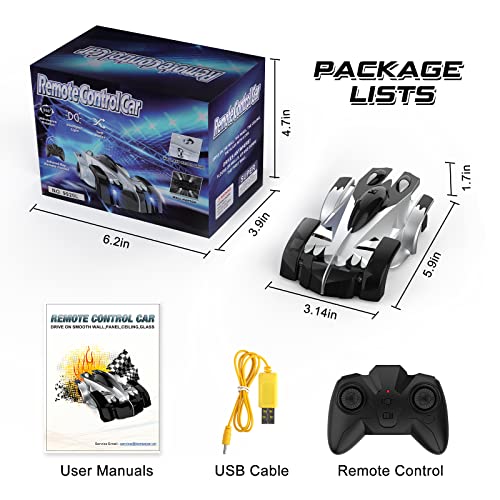 Aomifmik Wall Climbing Remote Control Car, Dual Mode 360° Rotating Rc Stunt Car With Headlight, Rechargeable Toys For 3 4 5 6 7 8-12 Year Old Boys Girls Kids #TOP5