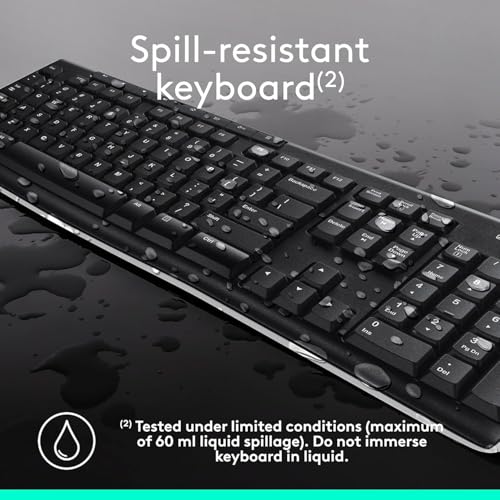 Logitech MK270 Full Size Wireless Keyboard and Mouse Combo - Black - image 8