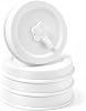 Silicone Mason Jar Lids, Regular and Wide Mouth Compatible, with Straw Hole and Stopper white color 4pcs