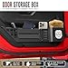 VEILS Front Door Storage Box for Jeep Wrangler JL JLU 4XE (2018-2025) & Gladiator JT (2020-2025) Accessories, Fits Manual/Power Seats, Heavy-Duty Metal Door Pockets Organizer 2PCS, Black